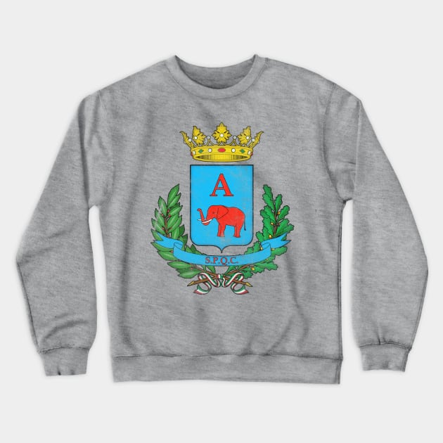 Catania, Sicilia / Retro Italian Region Design Crewneck Sweatshirt by DankFutura